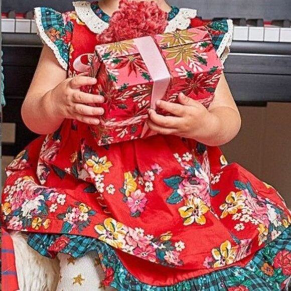 Matilda Jane Holiday Sugar Plum Dress Bloomers Set Infant Girls Size 12-18 Month - Picture 2 of 6